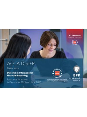cover image of DipIFR Diploma in International Financial Reporting: Passcards
